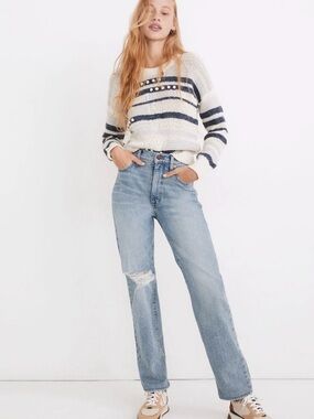Madewell Perfect Vintage Straight Jean in Reinhart Wash - Size 25